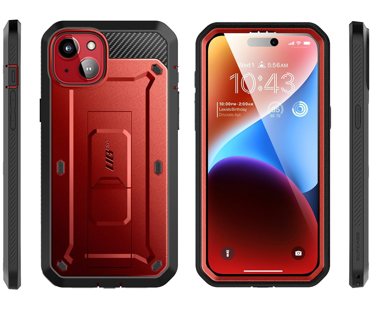 Etui pancerne Supcase Unicorn Beetle Pro do iPhone 15, czerwone